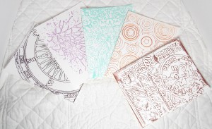 Embossed Cards - round 1
